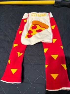 Izzy & Owie pizza slice baby leggings. 6-12M